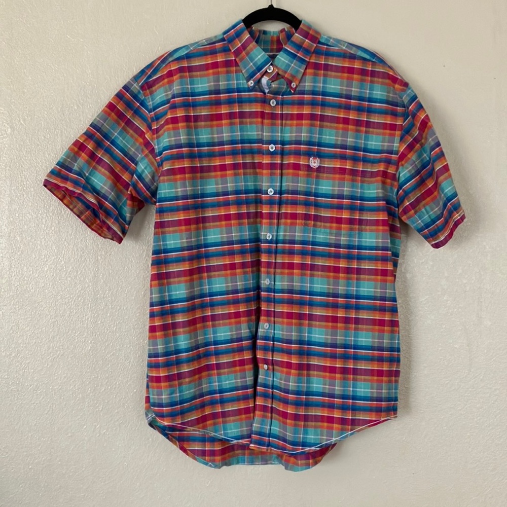 Rough Stock by Panhandle Western Button Down Shirt, L